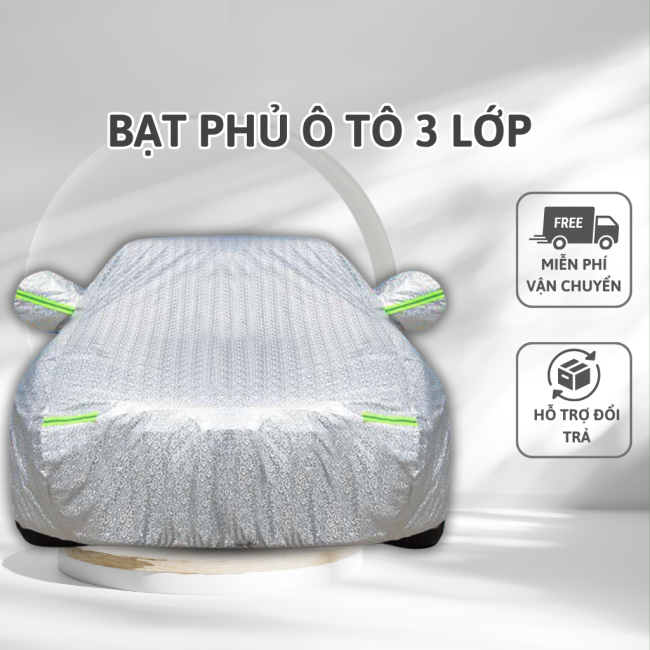 Bạt phủ xe Vios cao cấp 3 lớp