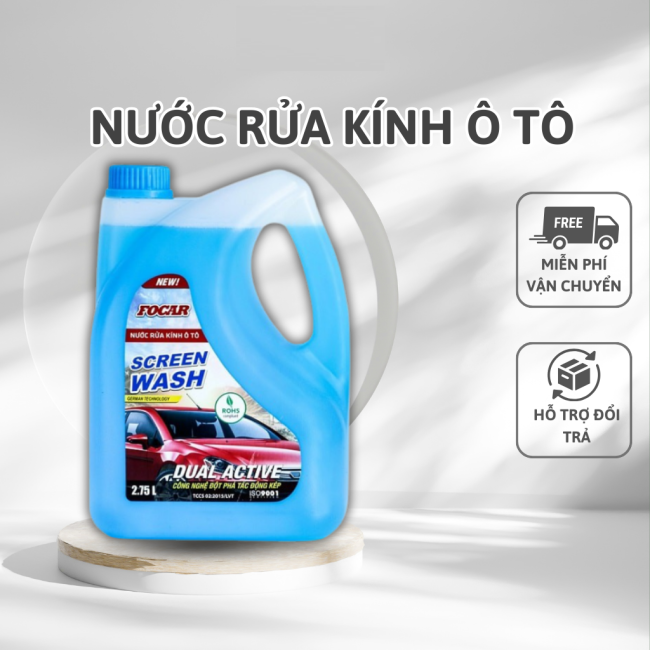 Nước rửa kính ô tô 2.75L – Nước rửa kính xe hơi, nước lau kính, nước đổ kính ô tô chuẩn ROHS