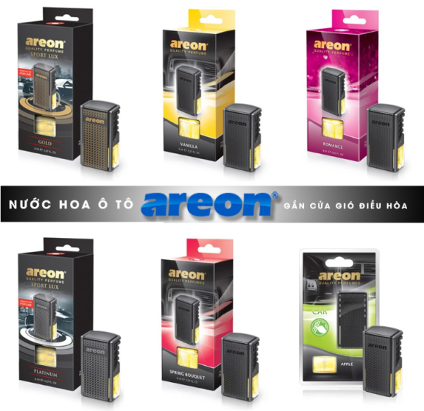 Nước Hoa Kẹp Cửa Gió Xe Ô Tô Areon Cao Cấp Bulgaria