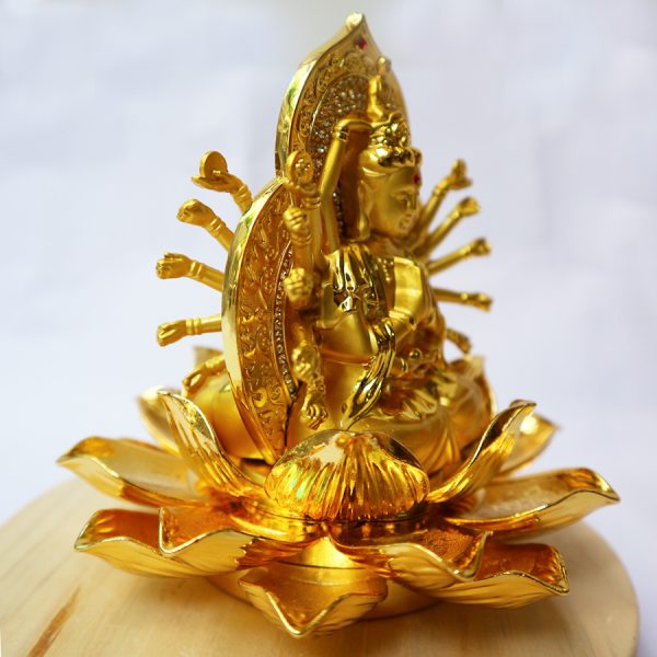 Tượng Quan Âm nghìn mắt nghìn tay kèm nước hoa trang trí ô tô