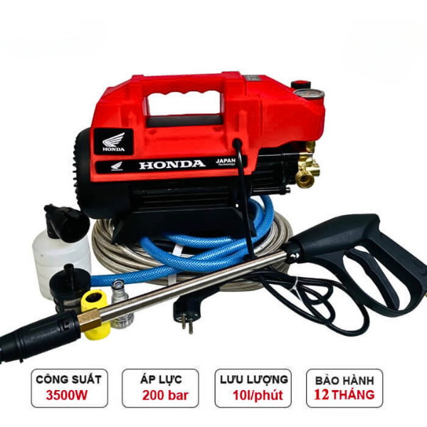 Máy Rửa Xe HonDa 3500W Có Chỉnh Áp Chính Hãng