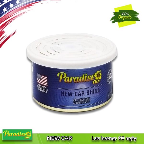 Sáp thơm ô tô khử mùi xe mới Paradise New Car Shine – USA