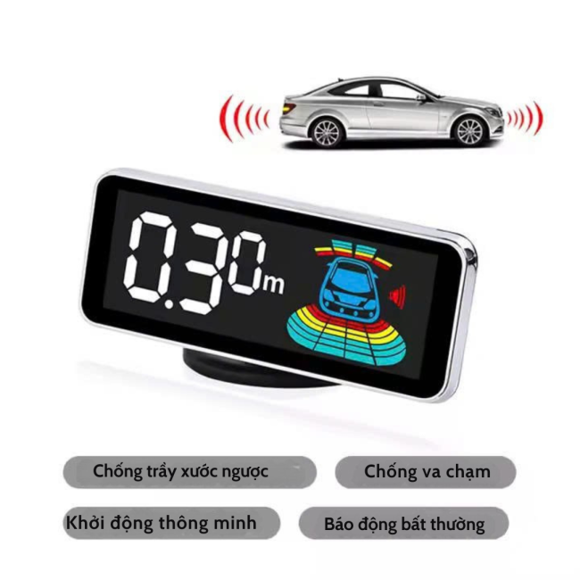 Bộ Cảm Biến Lùi Ô Tô, Cảm Biến Tiến Lùi Xe – 4 Mắt