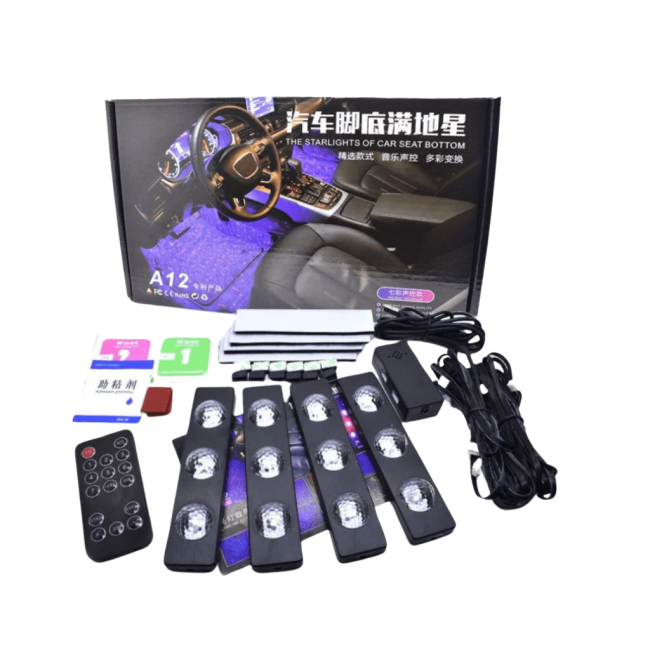 Đèn Led Gầm Ghế Ô Tô Chiếu Sao Cắm Cổng USB