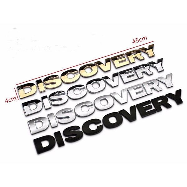 Bộ Tem Chữ Nổi 3D DISCOVERY Trang Trí Ô Tô