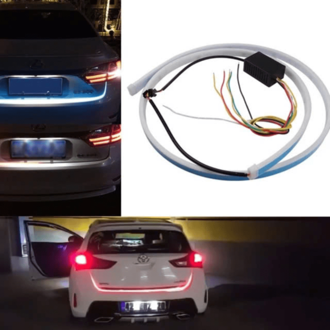 Dây đèn led trang trí viền cốp ô tô dài 1.2m