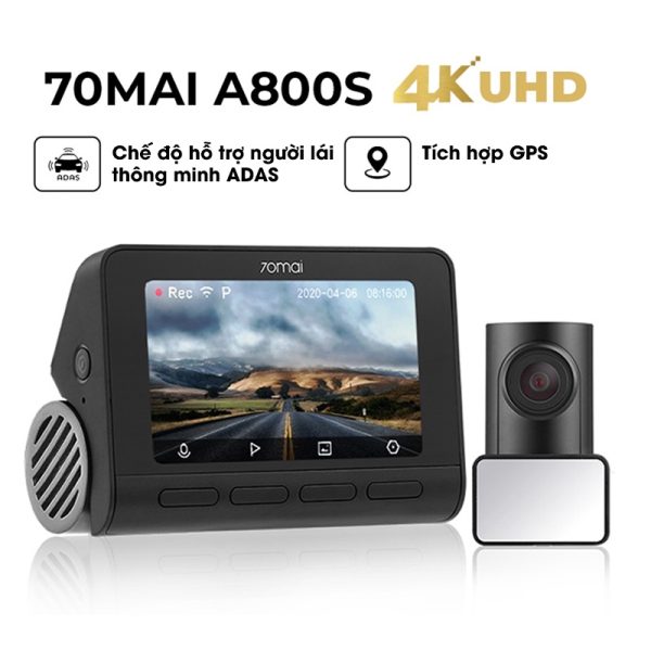Camera Hành Trình Ô Tô 70Mai A800S 4K Siêu Nét