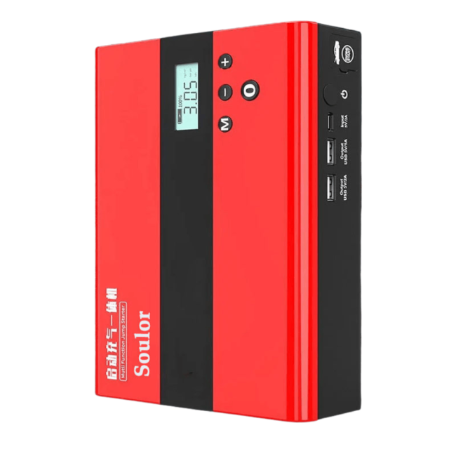 Bơm Lốp Kiêm Kích Bình Ô Tô Soulor Đa Năng Chính Hãng – Pin 99800mah