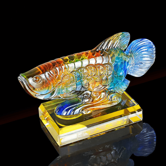 Tượng Cá Chép Đá Ngọc Lưu Ly Cao Cấp Mang Lại May Mắn