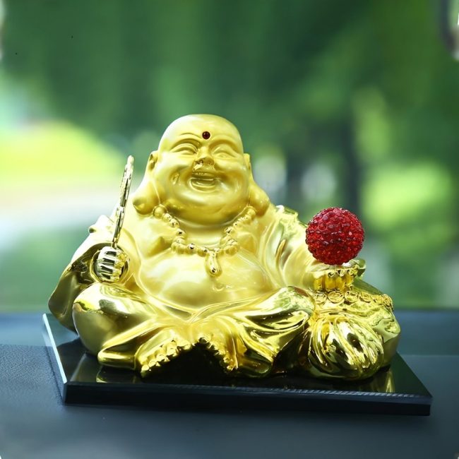 Tượng Di Lặc Trang Trí Taplo Ô Tô, Bàn Làm Việc