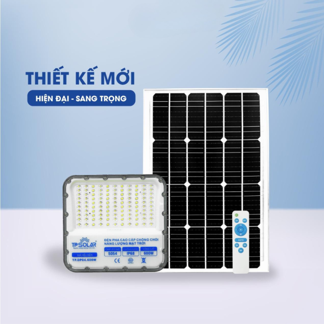 Đèn Pha Cao Cấp Chống Chói Năng Lượng Mặt Trời 1000W