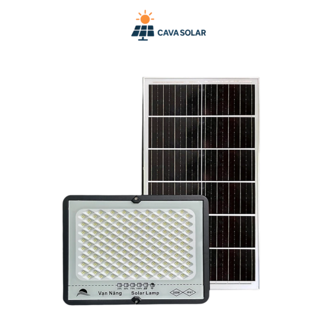 Đèn Pha Năng Lượng Mặt Trời Chống Chói 300W