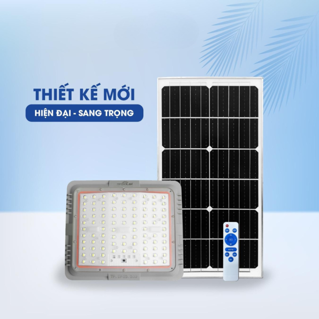 Đèn Pha Tỏa 3 Mặt Mắt Ngọc Năng Lượng Mặt Trời 300W