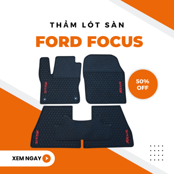 Thảm Lót Sàn Ford Focus Cao Su Đúc