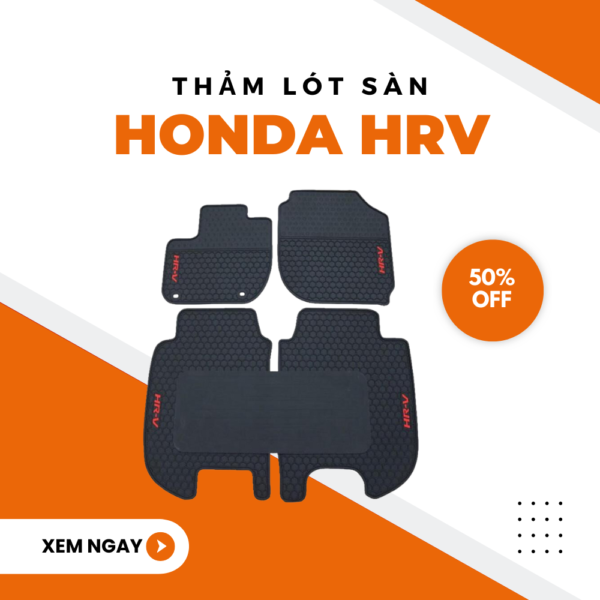 Thảm Lót Sàn Honda HRV Cao Su Đúc