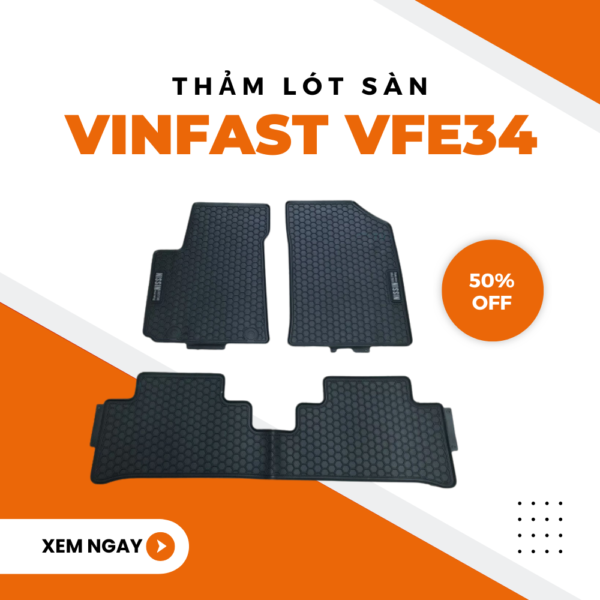 Thảm Lót Sàn Vinfast Vfe34 Cao Su Đúc