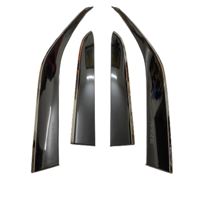 Vè Che Mưa Toyota Raize 2021-2024 Viền Inox Cao Cấp