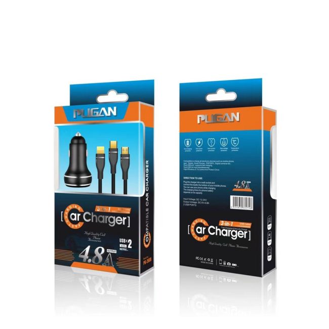 Tẩu Sạc Nhanh 4.8A Pugan Chính Hãng