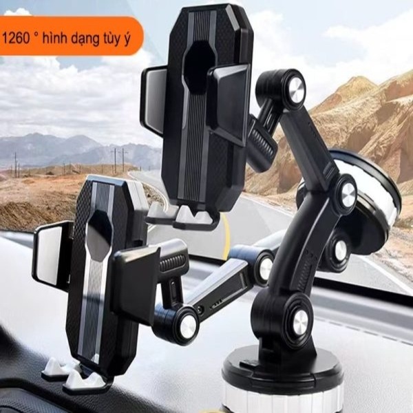 Giá Đỡ Điện Thoại Trên Ô TÔ W30 Hít Chân Không Cao Cấp, Có Thể Xoay Đa Vạn Năng