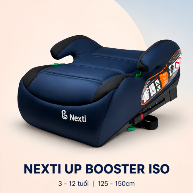 Ghế Ô tô Cho Trẻ Em NEXTI UP BOOTER ISO 5 MÀU (3-12 tuổi)
